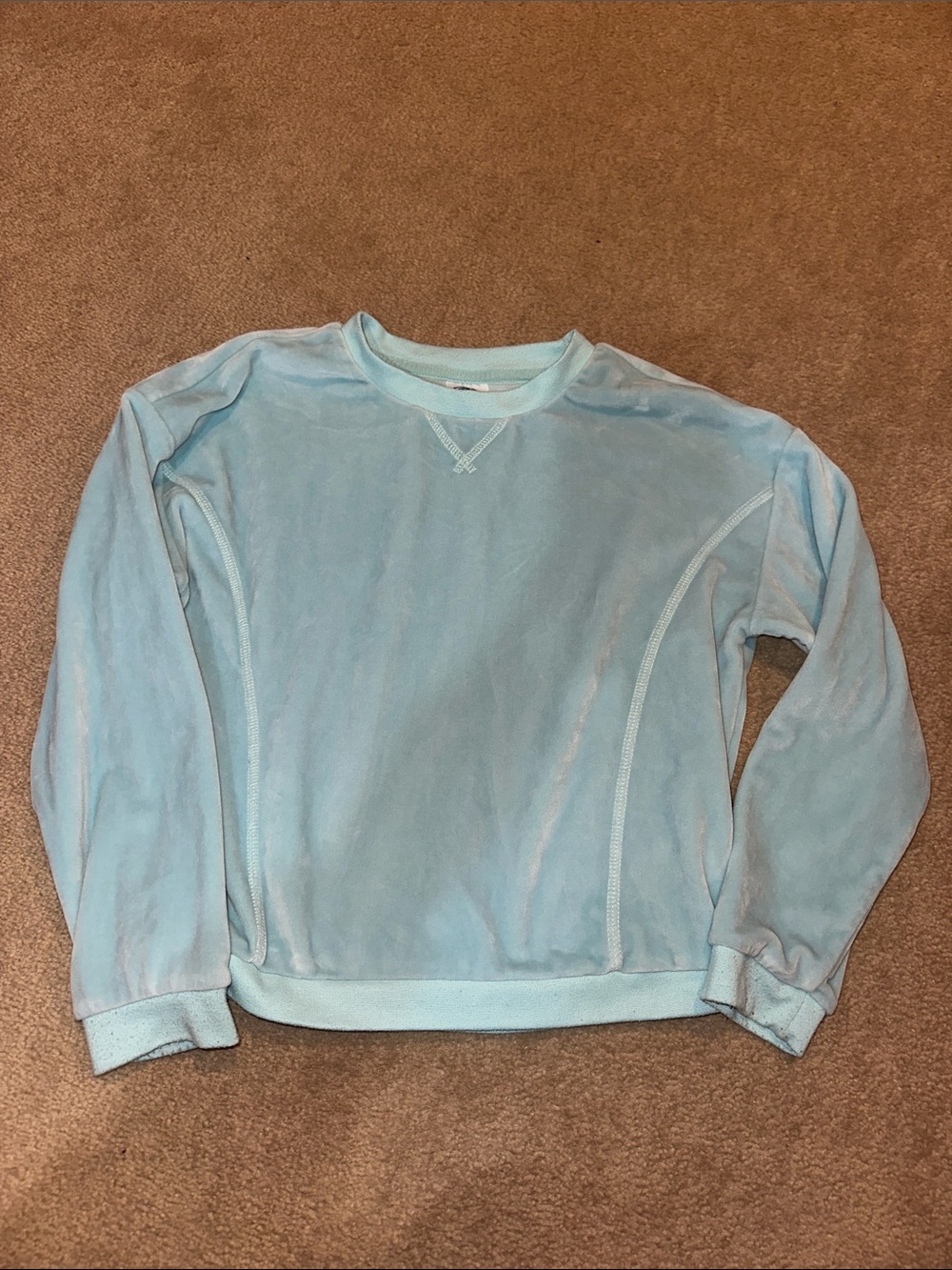 Athletic Works Light Blue Kids Crewneck Sweatshirt